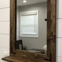 تولید آینه چوبی|آینه|رشت, سیا اسطلخ|دیوار