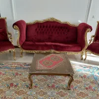 مبلمان ۹نفره همراه میز و دو جلو مبلی