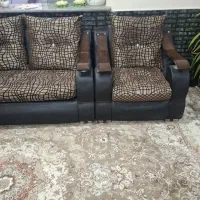 مبل چرم  پارچه ای