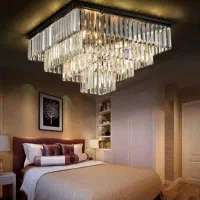 لوستر الماس. کریستالی مدل تینا مربع. AC light|لوستر و چراغ آویز|تهران, سنگلج (شاپور)|دیوار