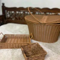 سبد پیک نیک حصیری