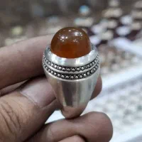 انواع انگشتر نقره جواهری وعقیق مردانه|جواهرات|بیرجند, |دیوار