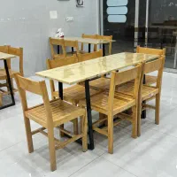 میز و صندلی کلاسیک چوب راش روسیه