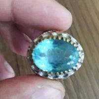 انگشتر توپاز اصل|جواهرات|نقده, |دیوار