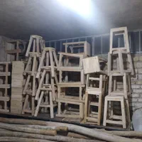 چهارپایه  چوبی|صندلی و نیمکت|اصفهان, ارداجی|دیوار
