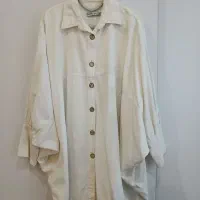 مانتو شومیزی کتان لی فری سایز از ۴۲تا۴۸