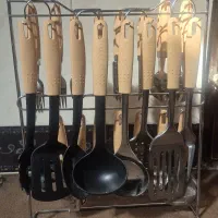 سرویس قاشق وچنگال مدل دسته چوبی