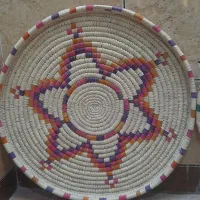 دو عدد تویزه تازه بافتش تموم شده با برگ نخل|صنایع دستی و سایر لوازم تزئینی|دهدشت, |دیوار