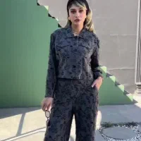 ست کت شلوار کراپی پارچه خارجی زیر قیمت