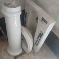 ۱عددکاسه توالت نو۱عددروشوییکارکرده۱عددچرخ حما بار