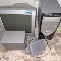 مانیتور ال جی کیس اسپیکر و میز کامپیوتر