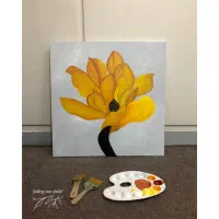 تابلو گل کار دست