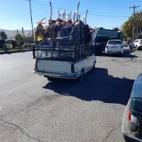 حمل بار با وانت کفی مبلی مجهز ب پتو و چادر|خدمات حمل و نقل|نورآباد, |دیوار