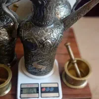 ظروف مسی وبرنجی قدیمی|کلکسیون اشیاء عتیقه|اردبیل, |دیوار