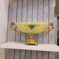 ظروف دکوری پایه برنجی|صنایع دستی و سایر لوازم تزئینی|تربتحیدریه, شهرک ولیعصر|دیوار