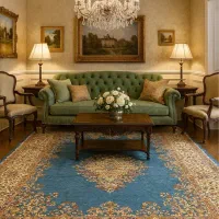 فرش دستبافت ۹ متری کرمان سلام