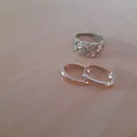 گوشواره و انگشتر طلا روس