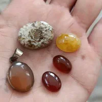 پلاک نقره با چهار عدد نگین