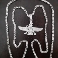 گردنبند نقره فروهر زیبا