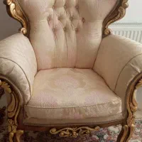 مبل سلطنتی ۹ نفره با میز جلو مبلی و دو میز عسلی|مبلمان خانگی و میز عسلی|قائن, |دیوار