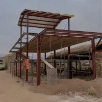 جوشکاری انواع اسکلت شیروانی بانازلترین قیمت وکیفیت