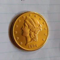 سکه 20دلاری طلا1904آمریکا اصل کلکسیونی