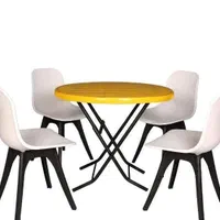 میز و صندلی غذاخوری پلاستیکی مدل اتریسا/فایبر|میز و صندلی غذاخوری|اسلامشهر, شهرک واوان|دیوار