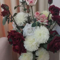 گل کنارسالنی درحدنو|گل مصنوعی|فیروزه, |دیوار