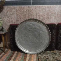 مجمه مسی قدیمی ، آفتابه مسی ، آینه برنجه قدیمی