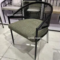 صندلی فلزی فضای باز رستوران کافه فست فود کبابی