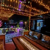 ۸۵متر ۴۰ متر تراس پنت فول دیزاین لاکچری پسند