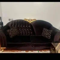 مبل 6نفره و تخت خواب تک نفره بهمراه خوشخواب|مبلمان خانگی و میز عسلی|نور, |دیوار