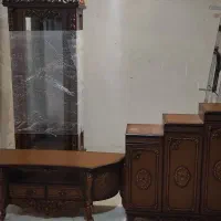 سرویس میز تیوی و بوفه و جا کفشی در حد نو|بوفه، ویترین، کنسول|قزوین, |دیوار