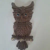 جا کلیدی چوب گردو.طرح جغد