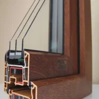 درب ضدسرقت پنجره ودرب upvc دوجداره، لمینت کدK090|مصالح و تجهیزات ساختمان|قائم‌شهر, |دیوار