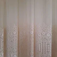 پرده شیری مایل به سفید|پرده، رانر، رومیزی|گلپایگان, |دیوار