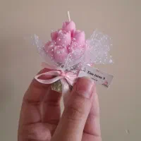 شمع دسته گل هدیه یادبود لاله