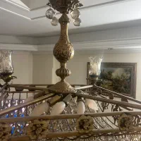 لوستر ۱۲شعله برنز|لوستر و چراغ آویز|ری, سرتخت|دیوار