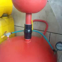 پمپ باد ۸۰ لیتری و مخزن کف در حد نو|ابزارآلات|اسدآباد, |دیوار