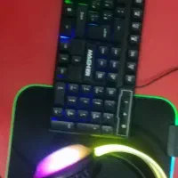 ماوس پد+ هدفون+ کیبورد گیمینگ