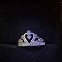 2عدد انگشتر نقره پرنسسی