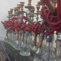 قلیان برنجی یه دست. سنگین تبریز لوله مسی