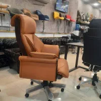 صندلی مدیریت تمام چرم رنگ  عسلی|صندلی و نیمکت|قم, کلهری|دیوار