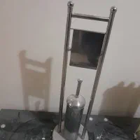 جا دستمال و فرچه مخصوص دستشویی جنس  استیل