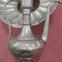 آفتابه لگن برنجی روکش کوروم قدیمی