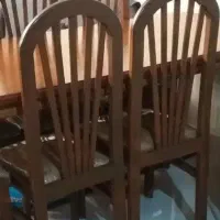 ۶ عدد صندلی کاملا چوب