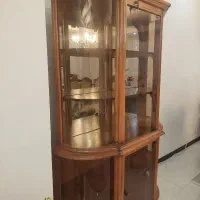 بوفه ویترین چوبی