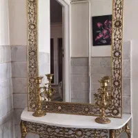 آینه شمعدان برنز