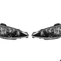 چراغ جلو وخطر ۲۰۶ سالم بدون شکستگی