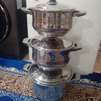 سه تیکه قابلمه استیل اصل